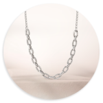 women silver chain