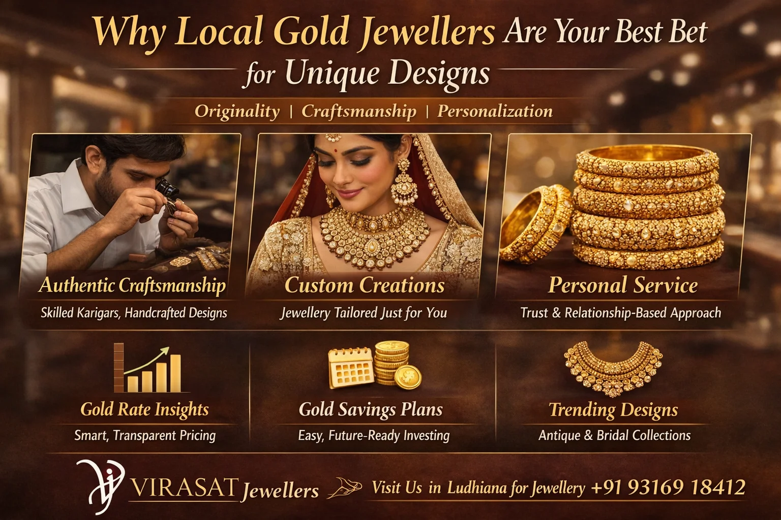 Why Local Gold Jewellers Craft Custom Gold Jewellery Designs